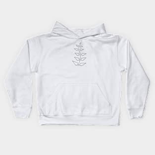 Minimalist plant design - by Brian Vegas Kids Hoodie